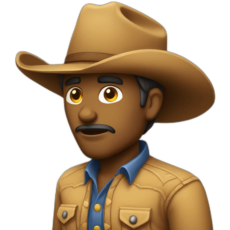 shrugging cowboy emoji