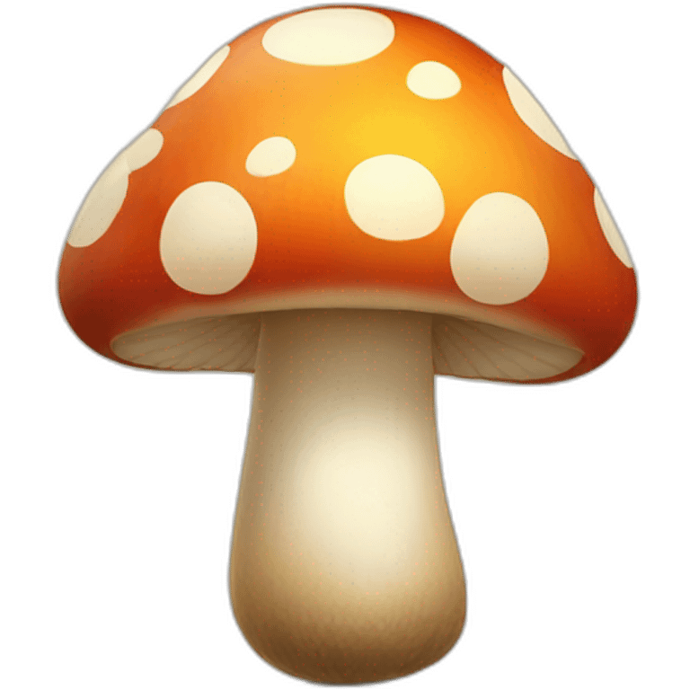 smiling mushroom emoji