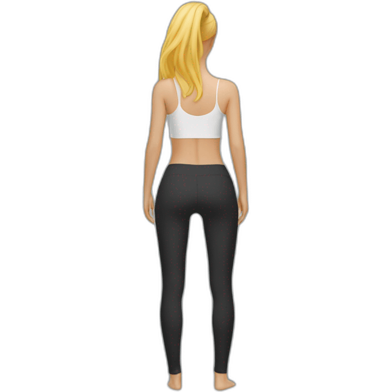 empty legging back view emoji