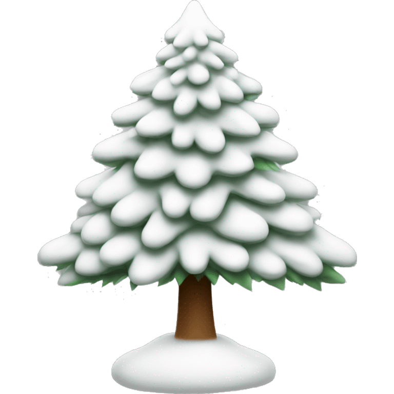 Christmas tree white emoji