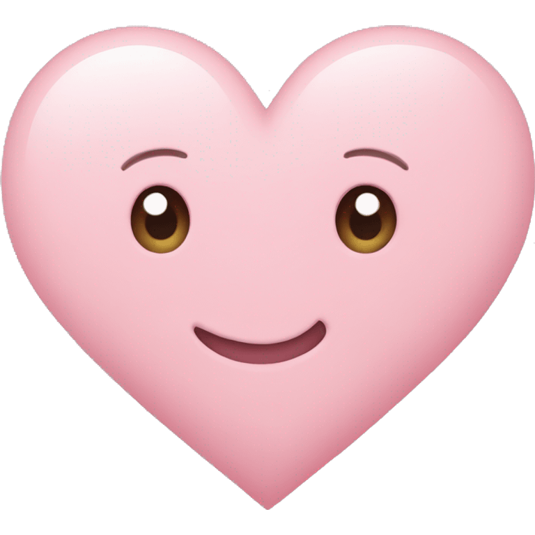 Light pink heart emoji