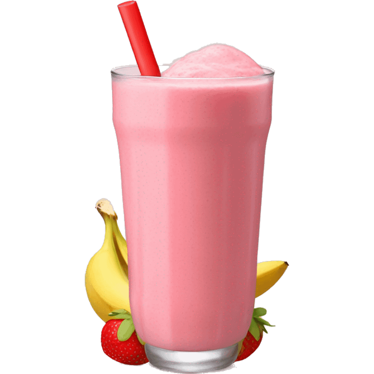 Strawberry banana smoothie emoji