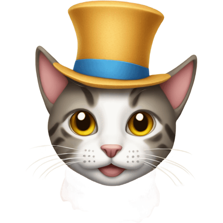 Cat with a hat emoji