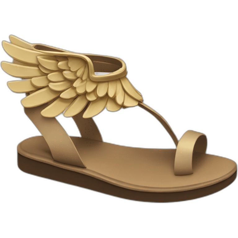 greek sandal with wings emoji