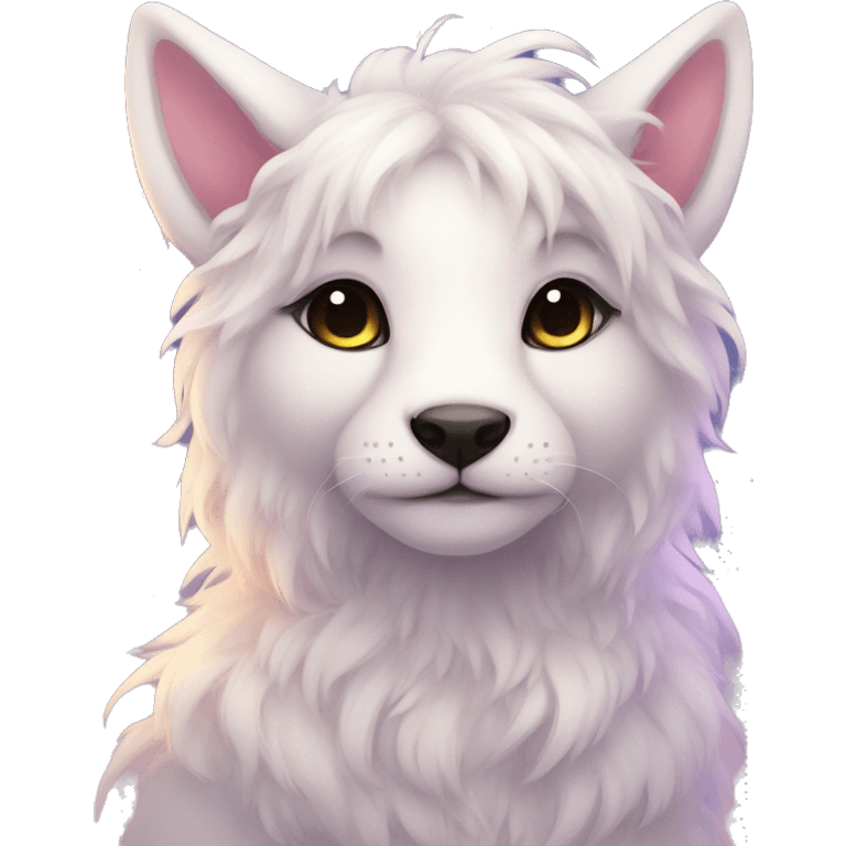 Kawaii bright fantasy ethereal anthro fursona animal emoji