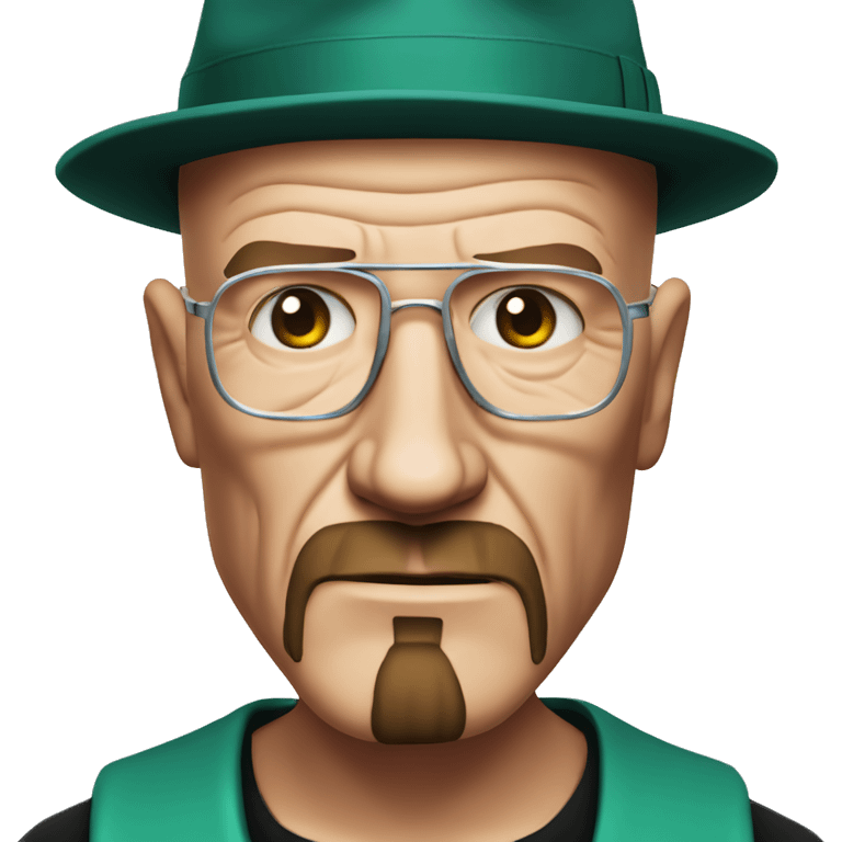 heisenberg from breaking bad with a shiesty on his head emoji