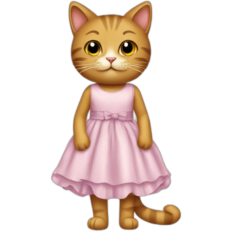 Cat and dress emoji