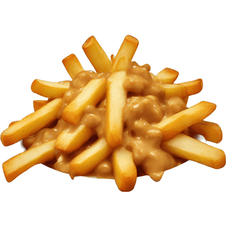 Poutine qui mange une poutine emoji