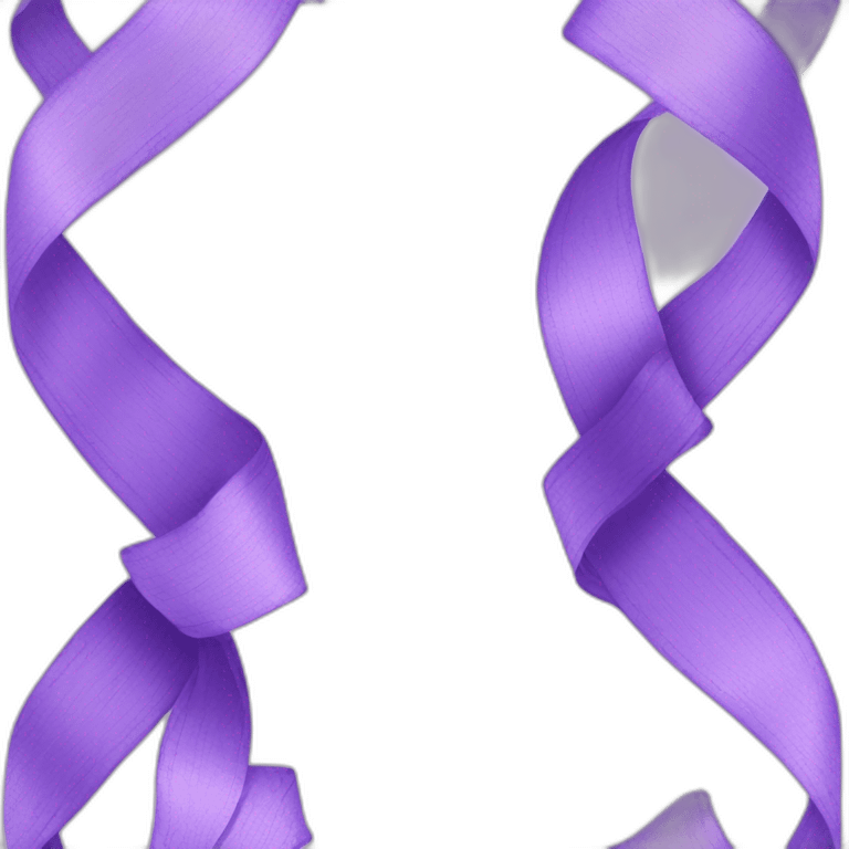 Lavender colour ribbon  emoji