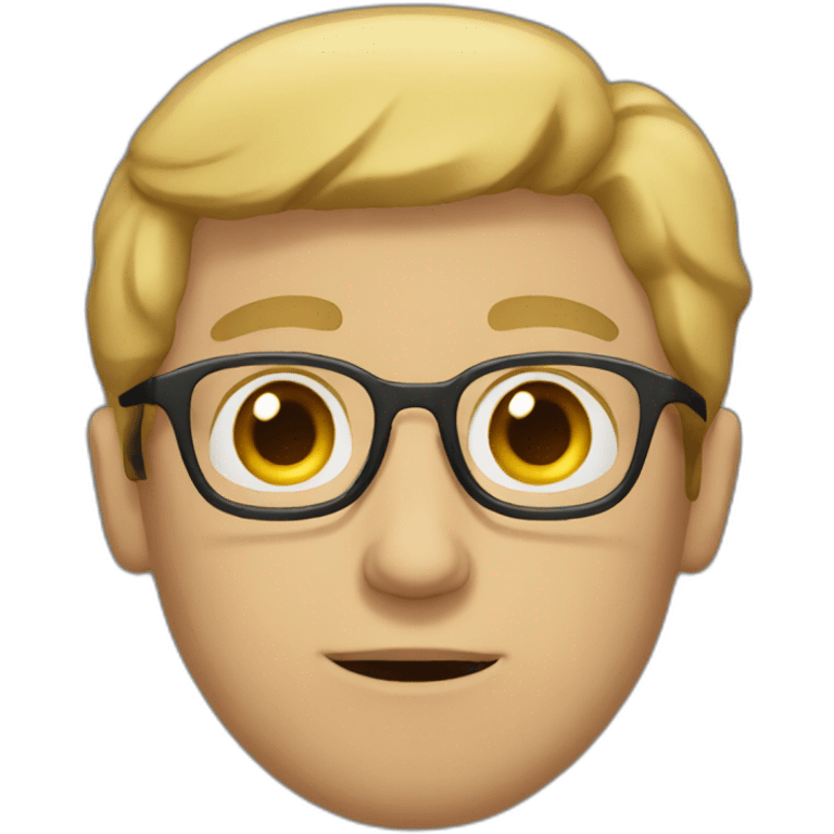 hopeless white man with glasses emoji