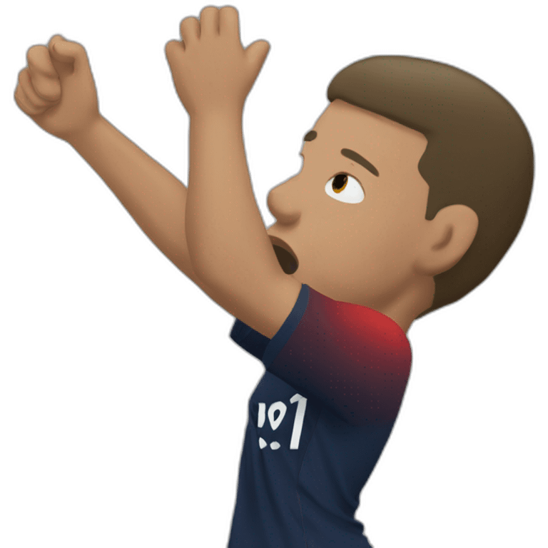 Mbappé qui pleure emoji