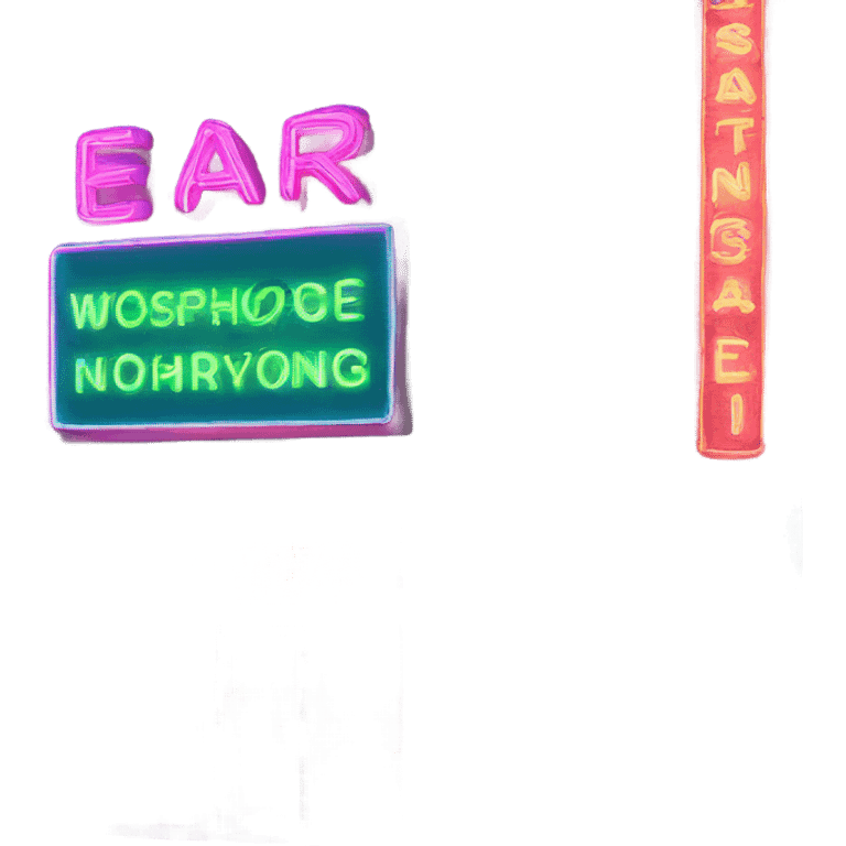 Neon sign  emoji