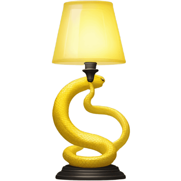 dendera snake yellow light in lamp glass  emoji