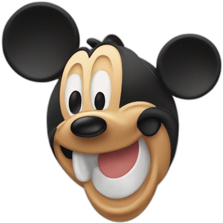 goofy mickey mouse emoji