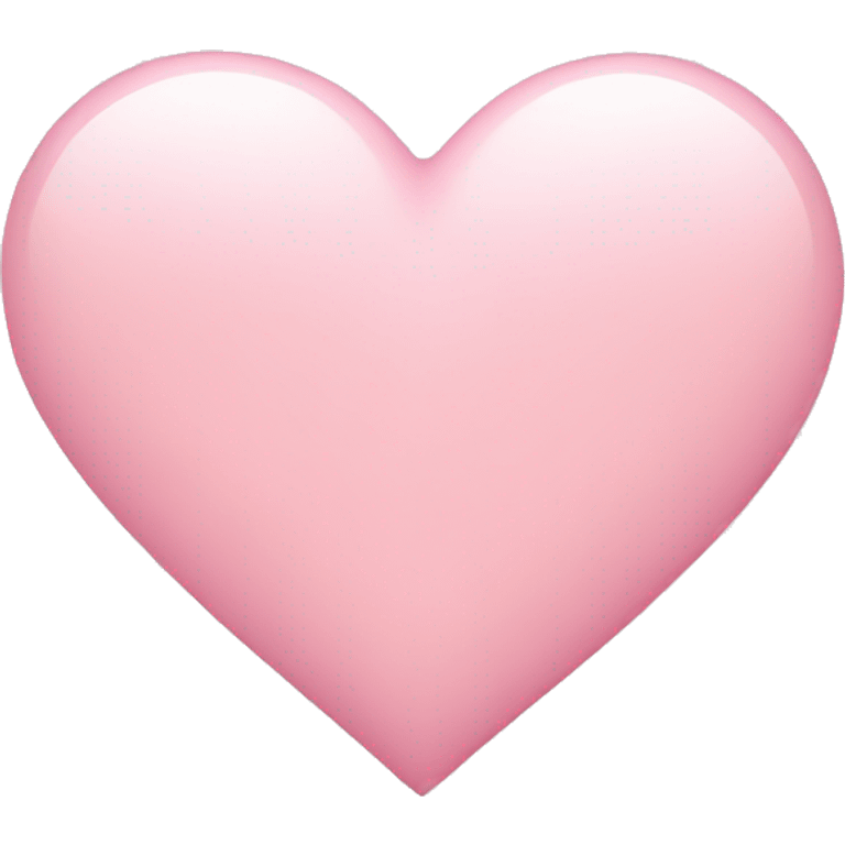 Light pink heart emoji