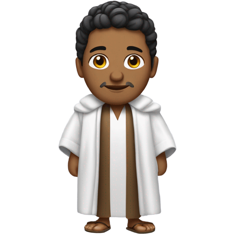 Puerto Rican man in a robe and sandals emoji