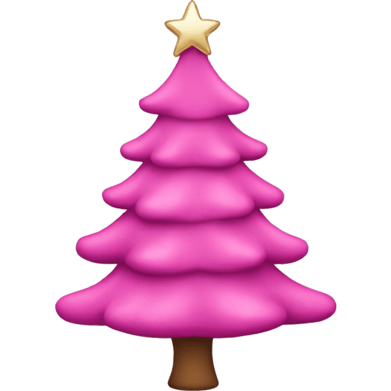 Pink chrismas tree emoji