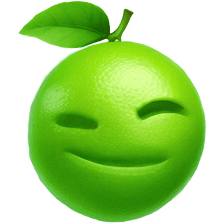 Lime and vocal emoji