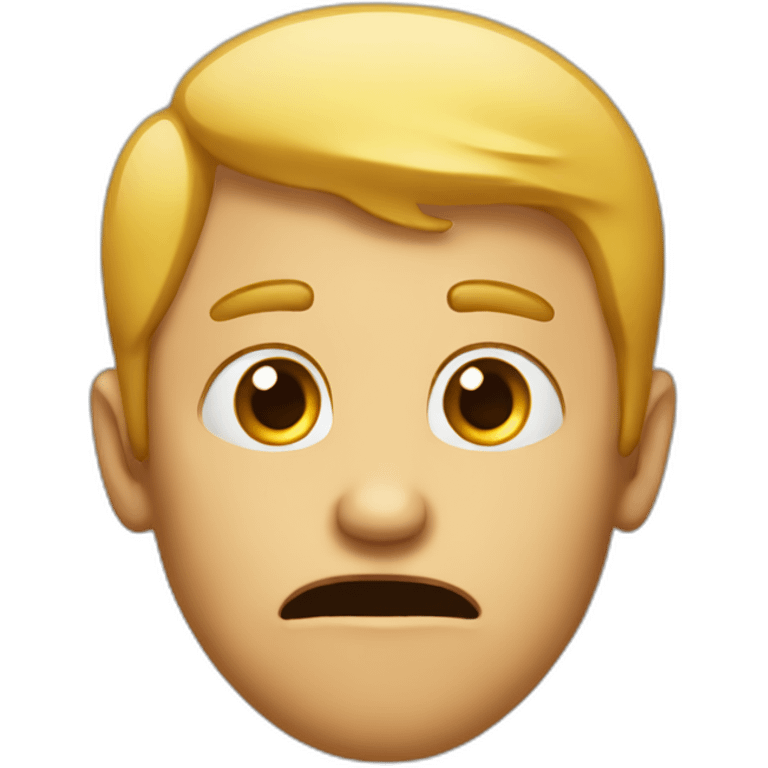 guy face trying to believe a lie emoji