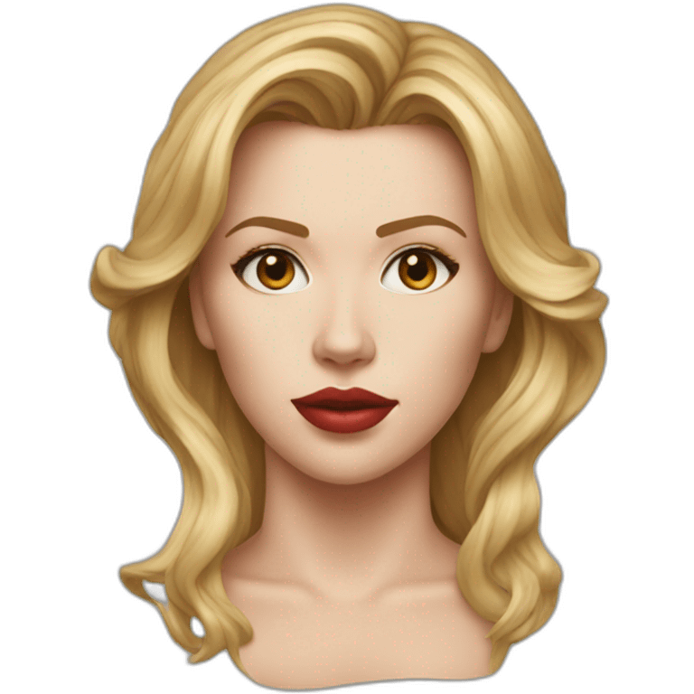 Scarlett johansson detailed realistic emoji