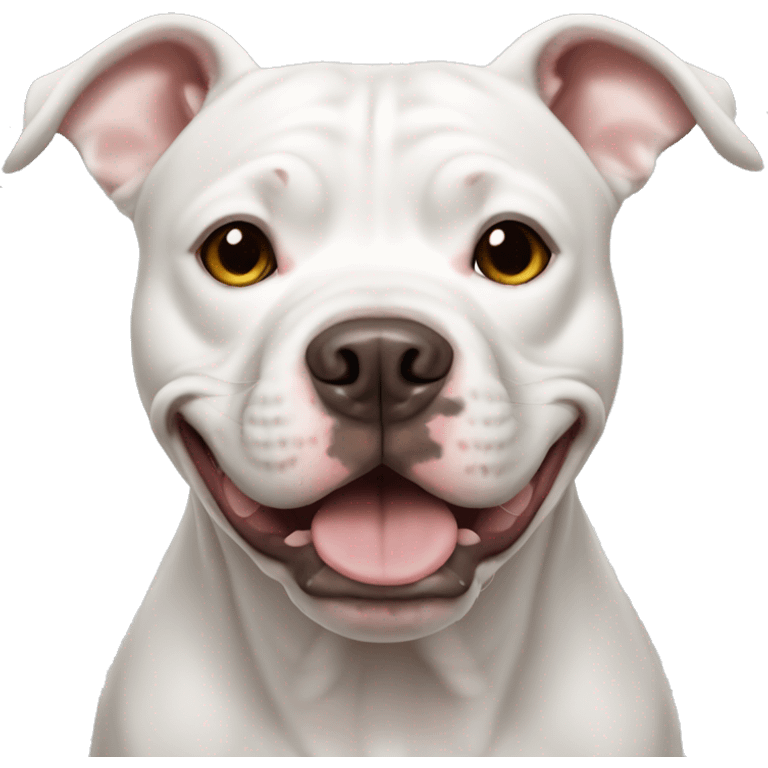 white pit bull dog emoji