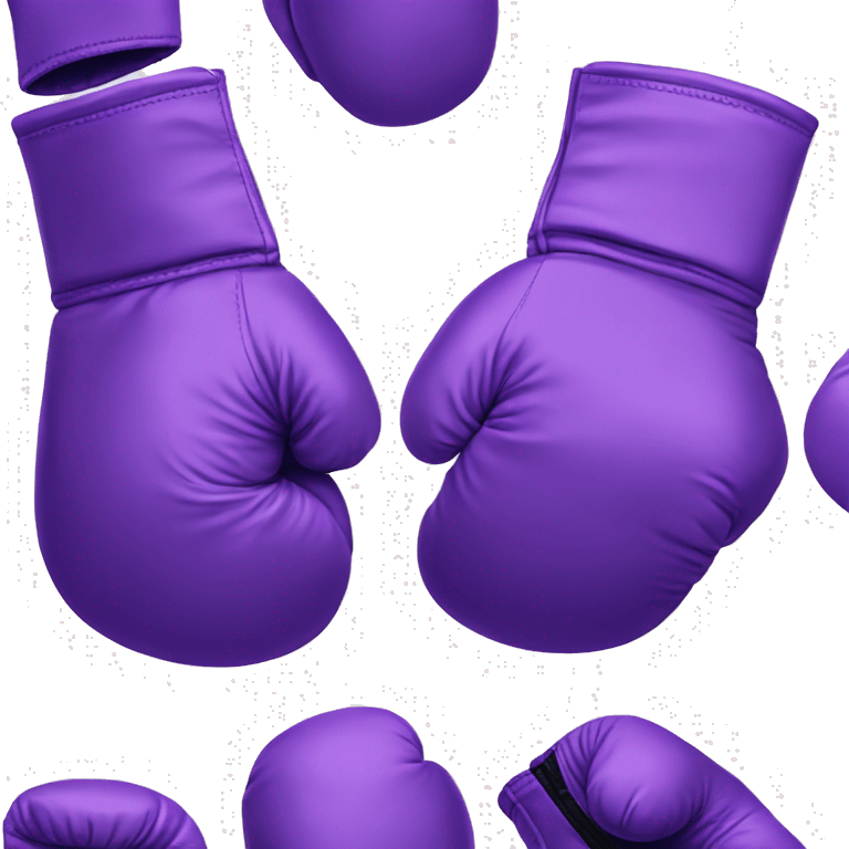 purple boxing gloves  emoji