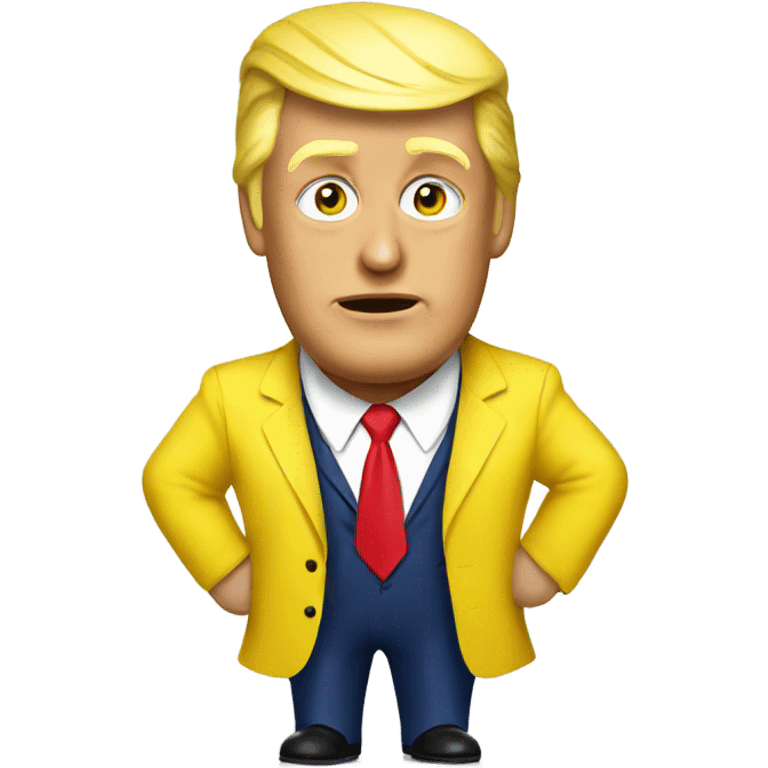 Donald trump wearing a banana suit emoji