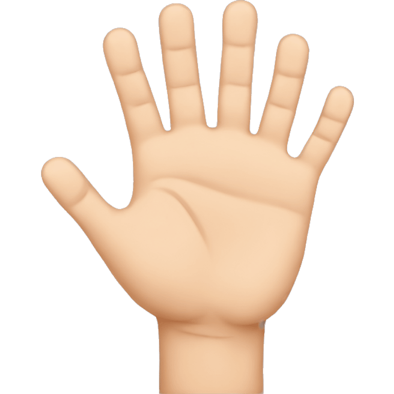 hand with 5 fingers emoji