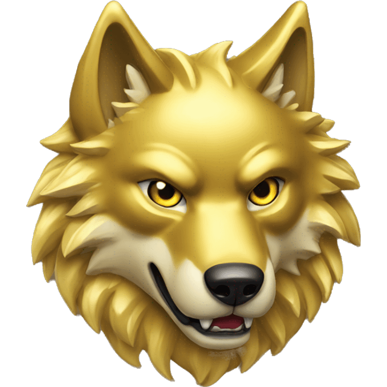 gold Evil Wolf stamp of approval emoji