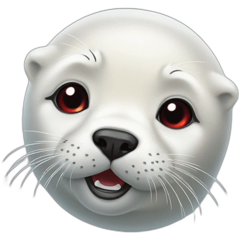 Bloody harp seal emoji