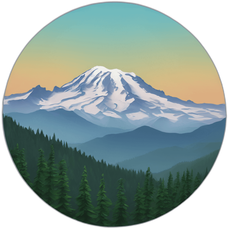 Mount rainier, Washington emoji