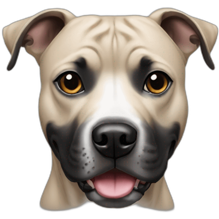 black staffordshire terrier emoji