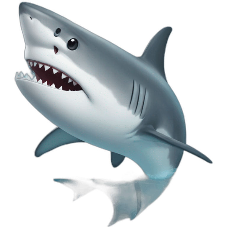 Requin en jupe emoji