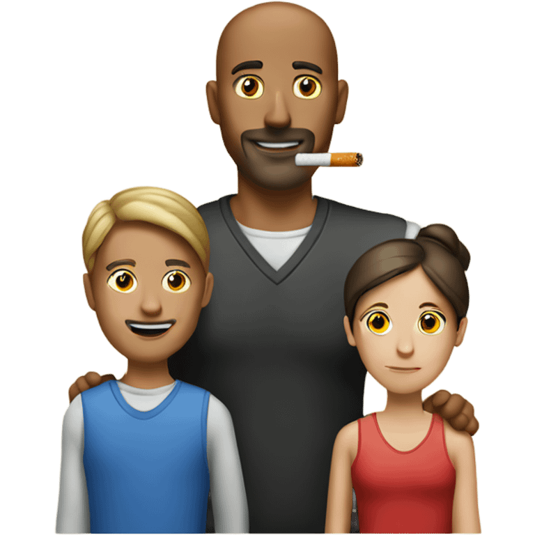 cigarette but as a man with wife and kids  emoji