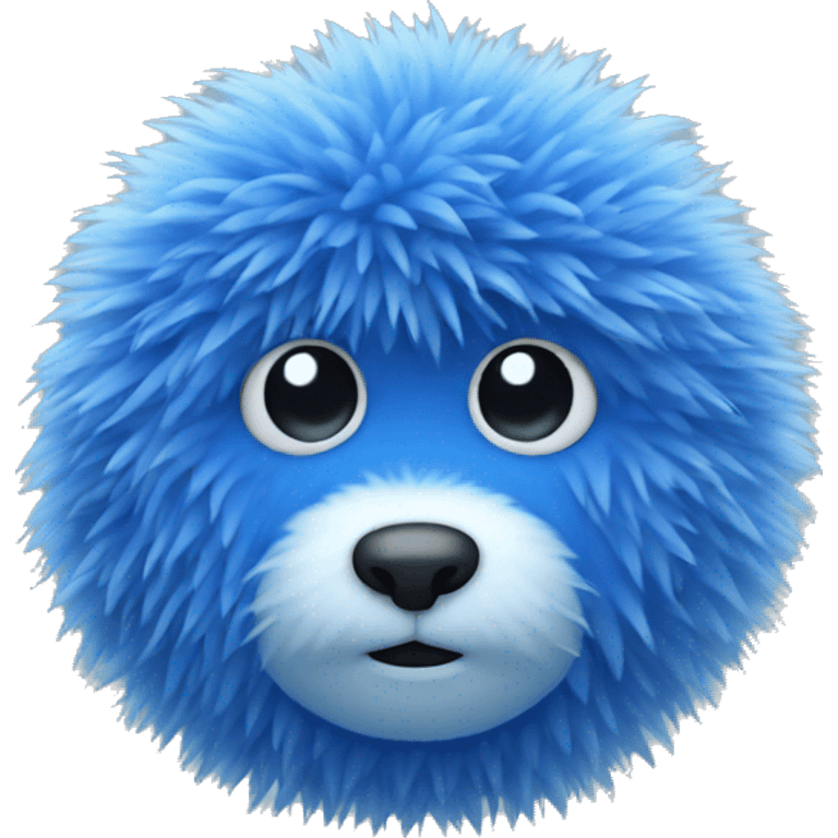 blue fuzzy figure emoji