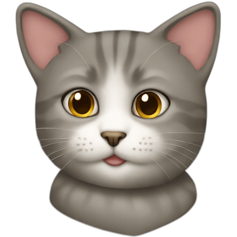 Gato con capa emoji