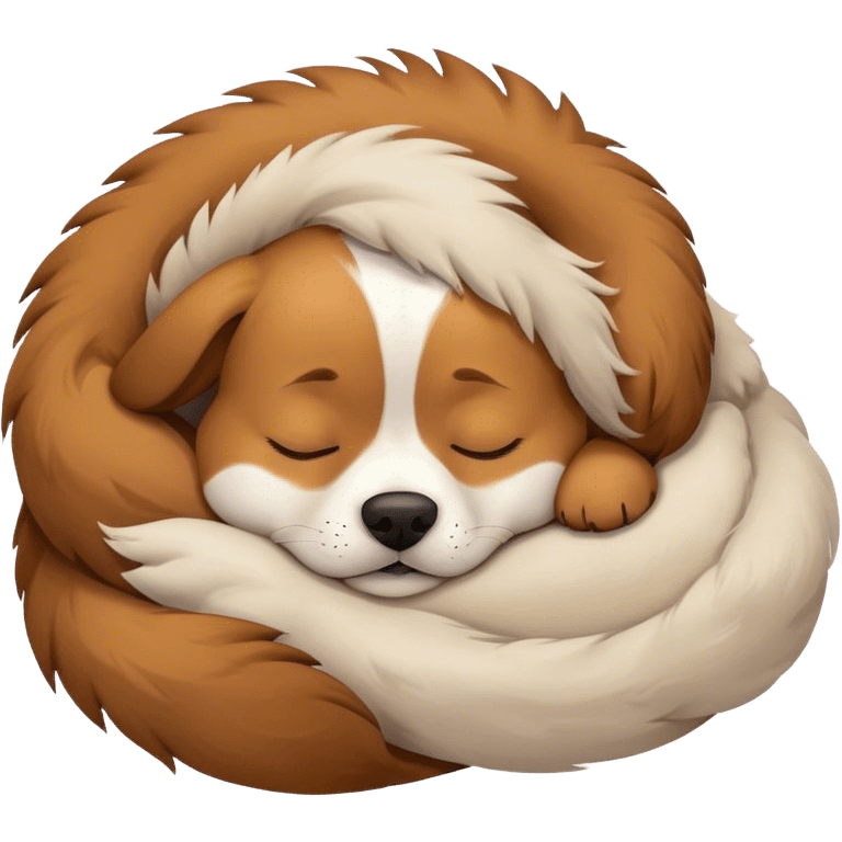 Dog sleeping emoji