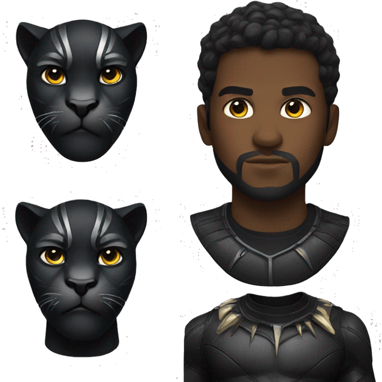 black panther fierce  emoji