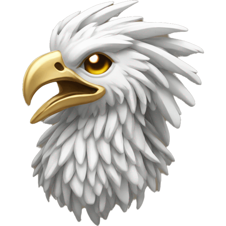 White Gold Phoenix Head emoji