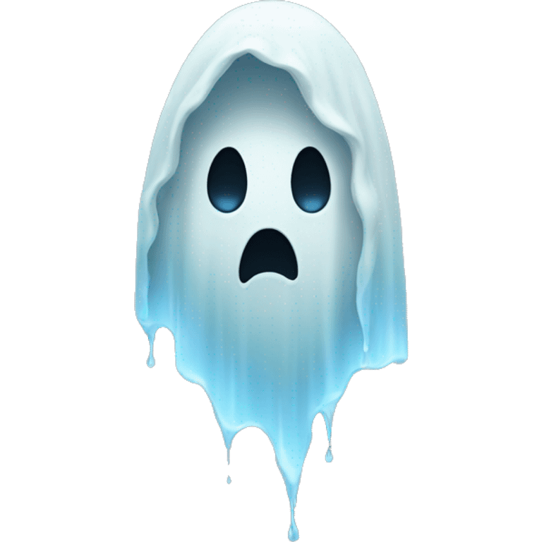 Crying ghost emoji