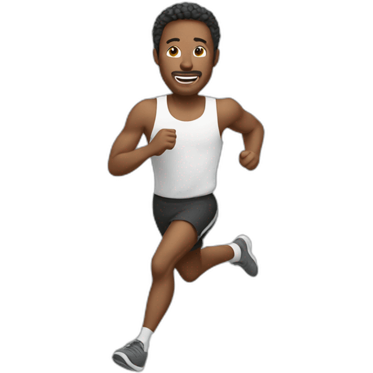 white men running emoji