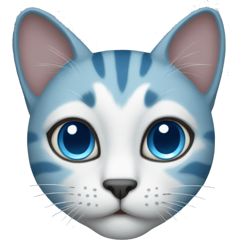 Blue cat emoji