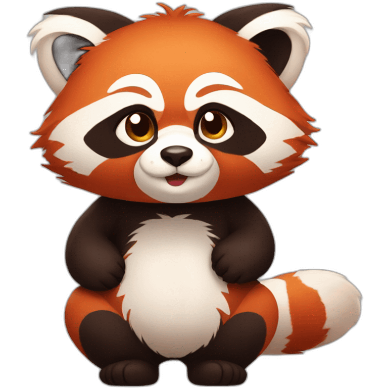 Full body red panda emoji