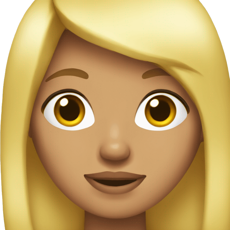 chica rubia emoji