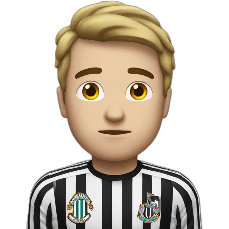 Newcastle United fan looking sad saying aw man emoji