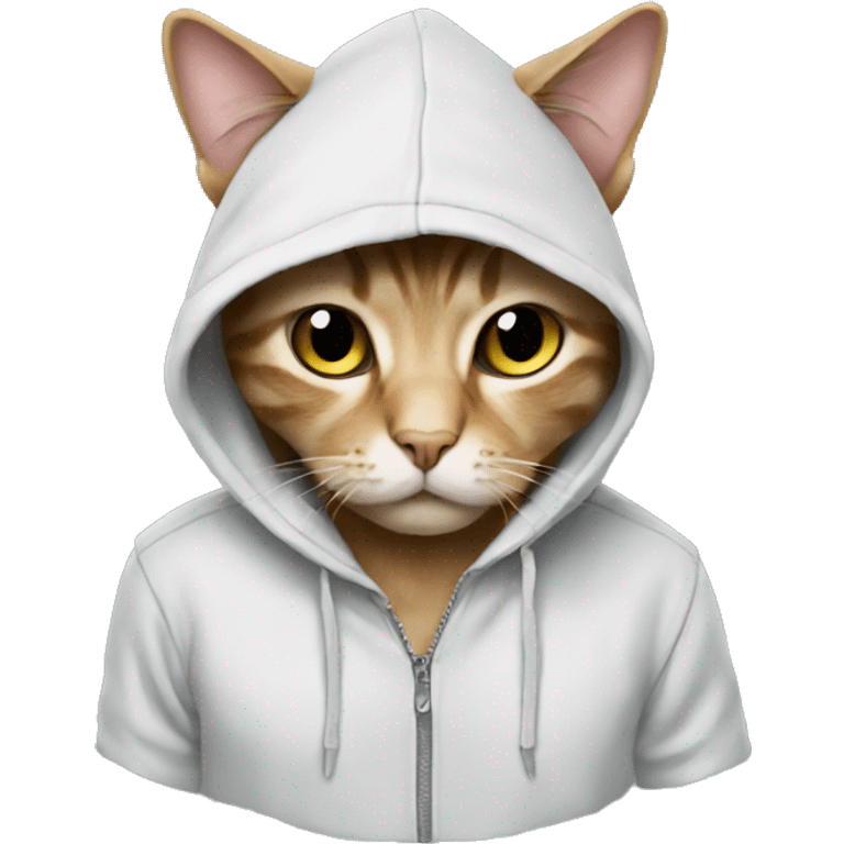 Cat in a hoodie  emoji