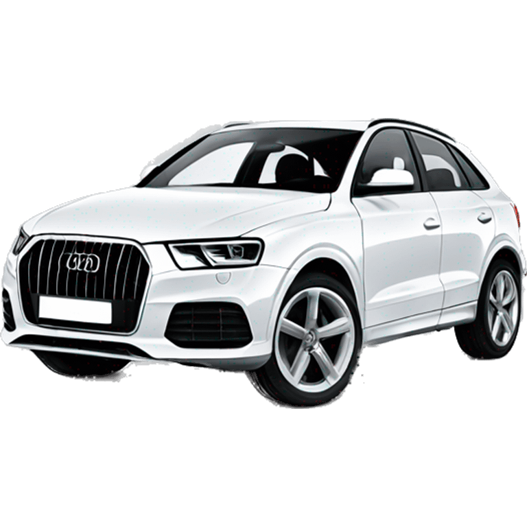 audi q3 white emoji