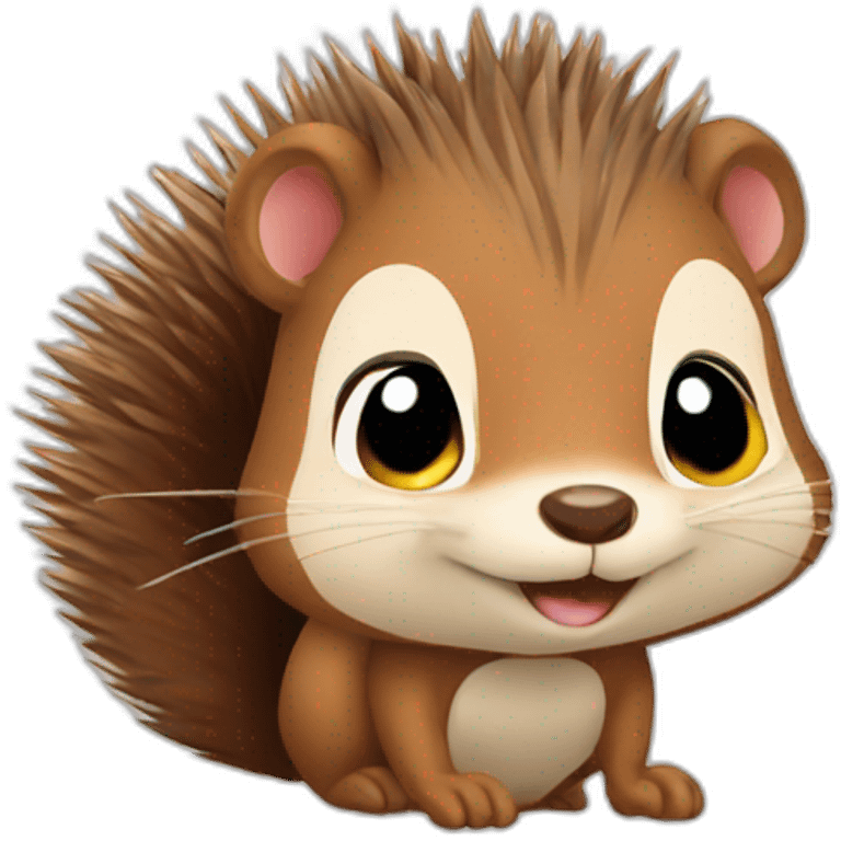 Squirrel hedgehog emoji