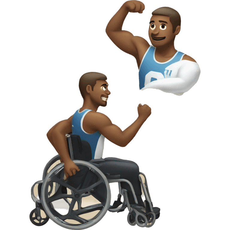 athlete in wheelchair emoji