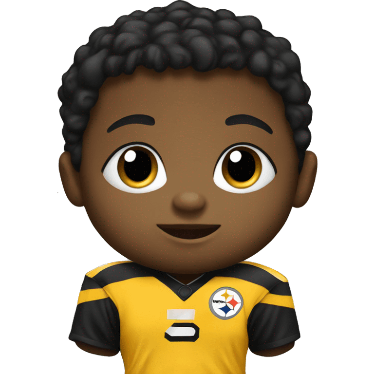 Baby in Steelers uniform  emoji